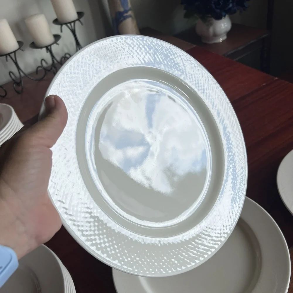 Villeroy & Boch Easy White Durable Dinner Plates 10 1/2 Germany Set of 2 #0190